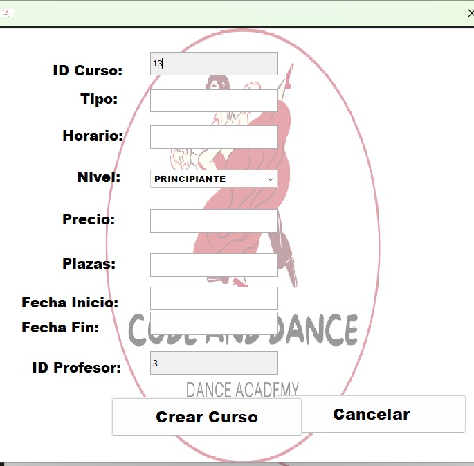 Panel de control de cursos